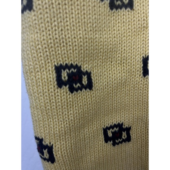 Polo Ralph Lauren Sweater Vest Mens Medium Yellow Geometric Knit Button Front - Picture 4 of 5